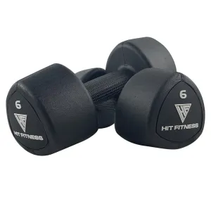 Hit Fitness Rubber Studio Dumbbell | 6kg