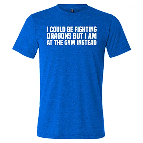 I Could Be Fighting Dragons But I'm At The Gym Instead Shirt Unisex