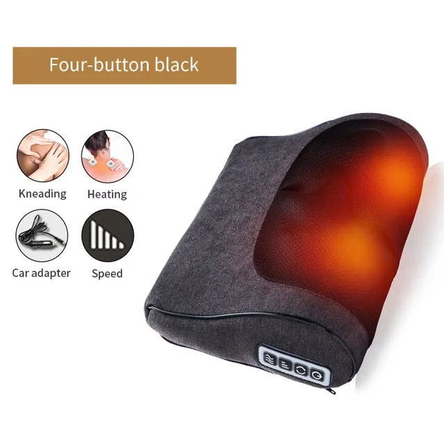 Infrared Electric Massage Pillow, Shiatsu Neck Massager