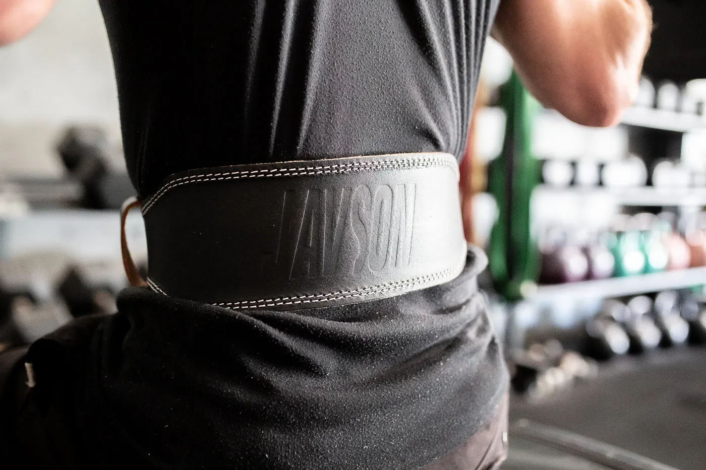 JAVSON 4 INCH LEATHER WEIGHTLIFTING BELT