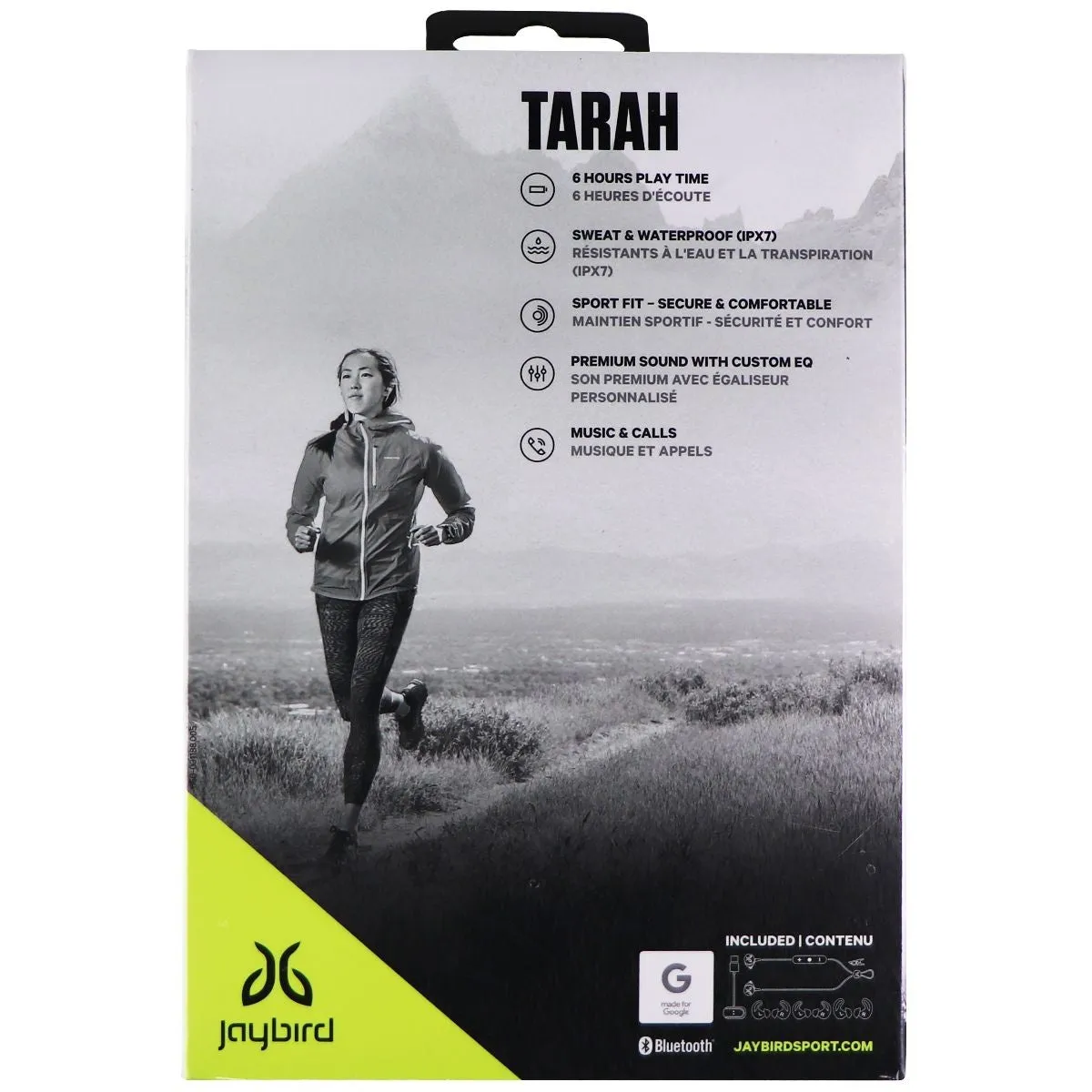 Jaybird Tarah Bluetooth Wireless Sport Headphones - Black Metallic/Flash