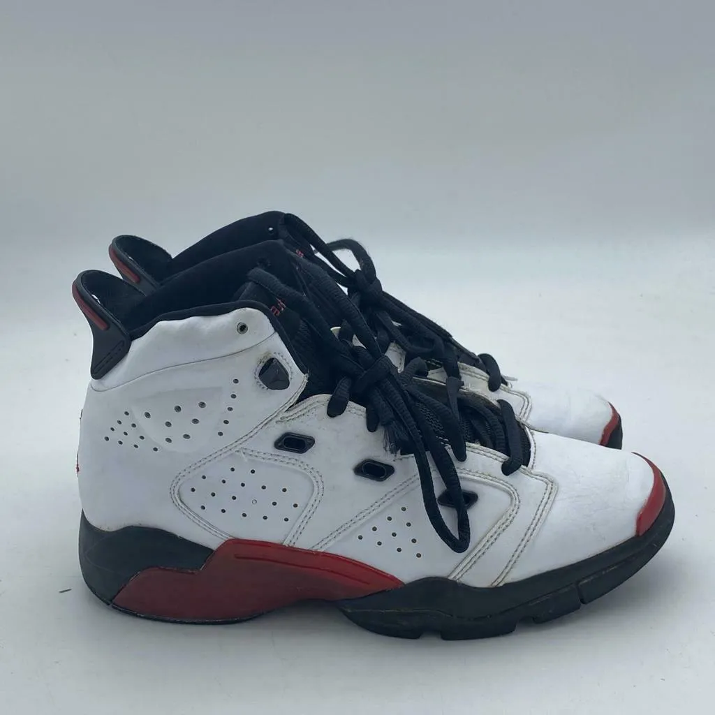 Jordan 6-17-23 Big Kids 428818-100 White Red Black Basketball Shoes Size 7Y