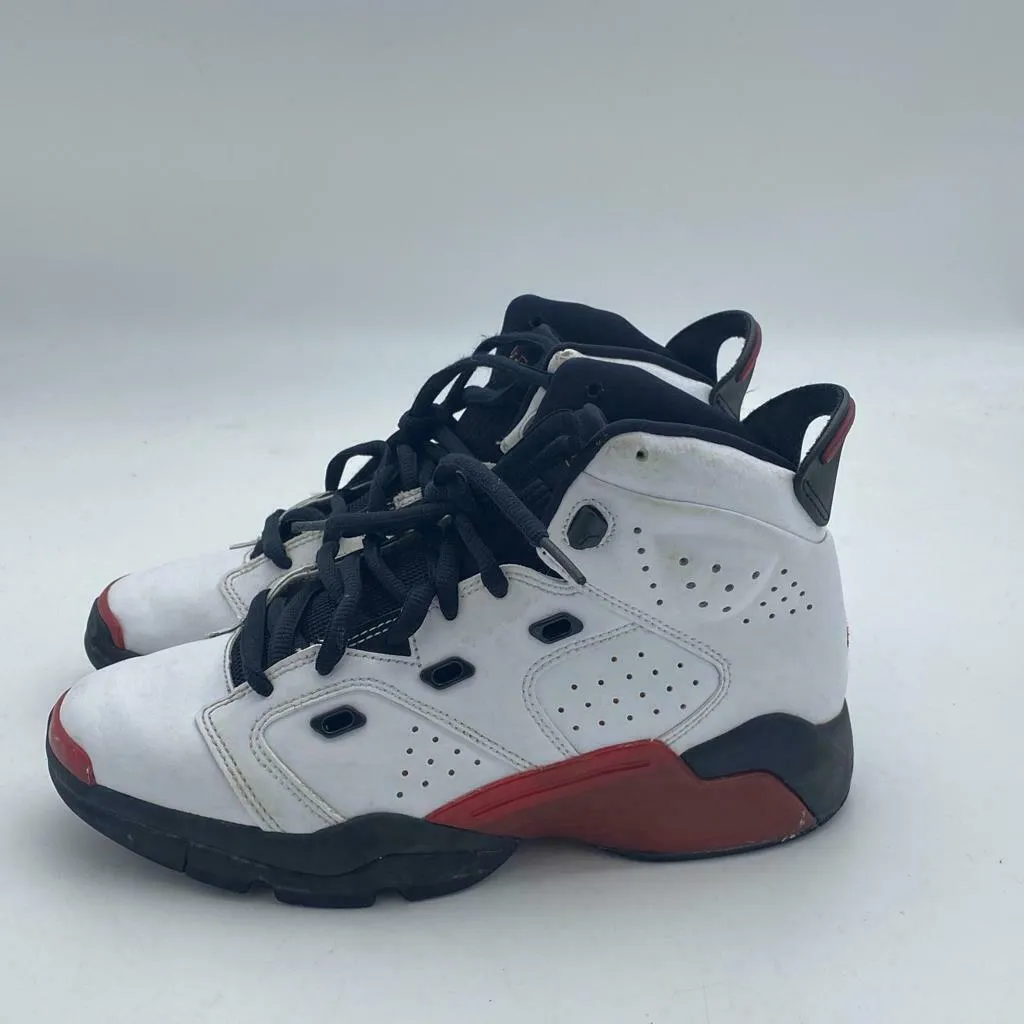 Jordan 6-17-23 Big Kids 428818-100 White Red Black Basketball Shoes Size 7Y