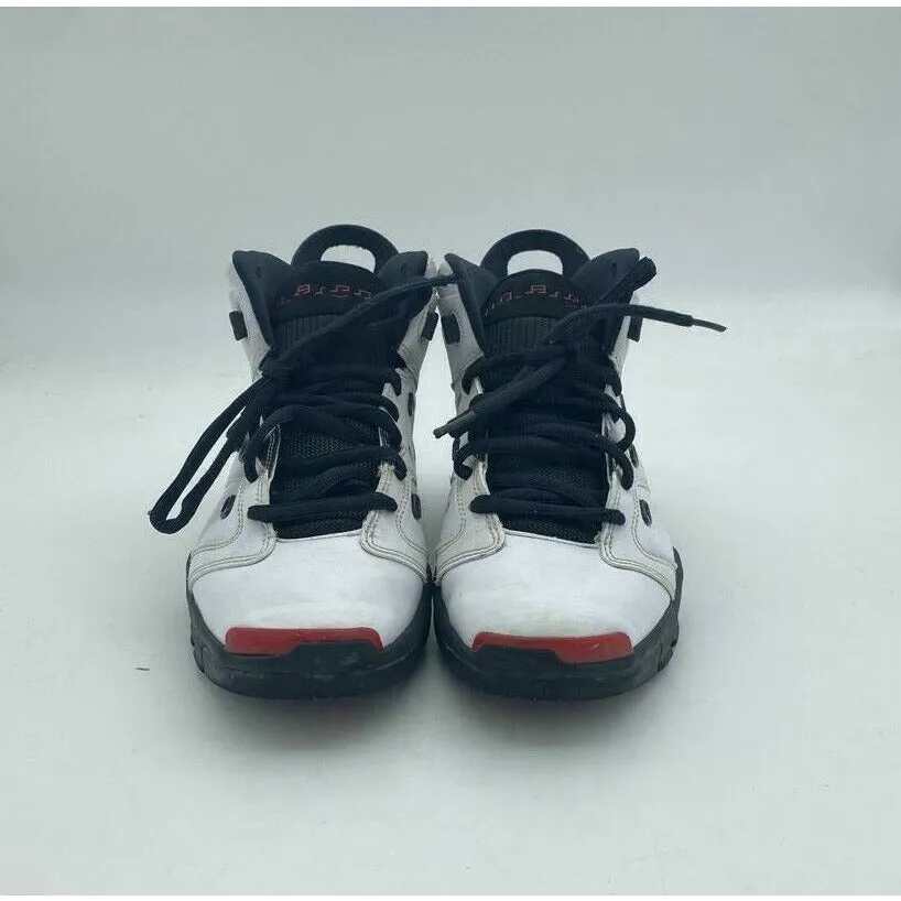 Jordan 6-17-23 Big Kids 428818-100 White Red Black Basketball Shoes Size 7Y