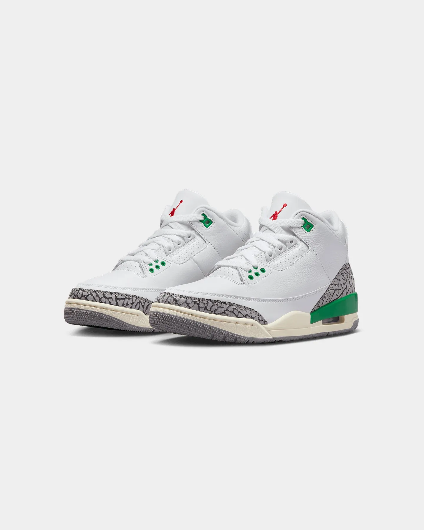 Jordan Women's Air Jordan 3 Retro "Lucky Green" White/Varsity Red/Lucky Green