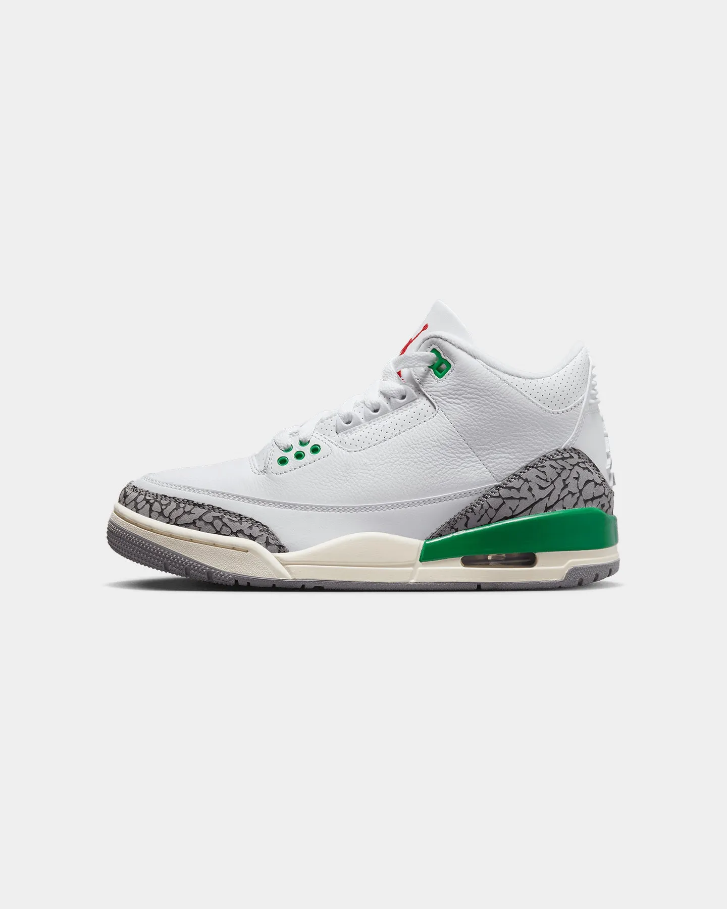 Jordan Women's Air Jordan 3 Retro "Lucky Green" White/Varsity Red/Lucky Green