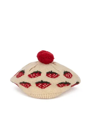 Konges Sløjd: Belou Knit Beret - Strawberry