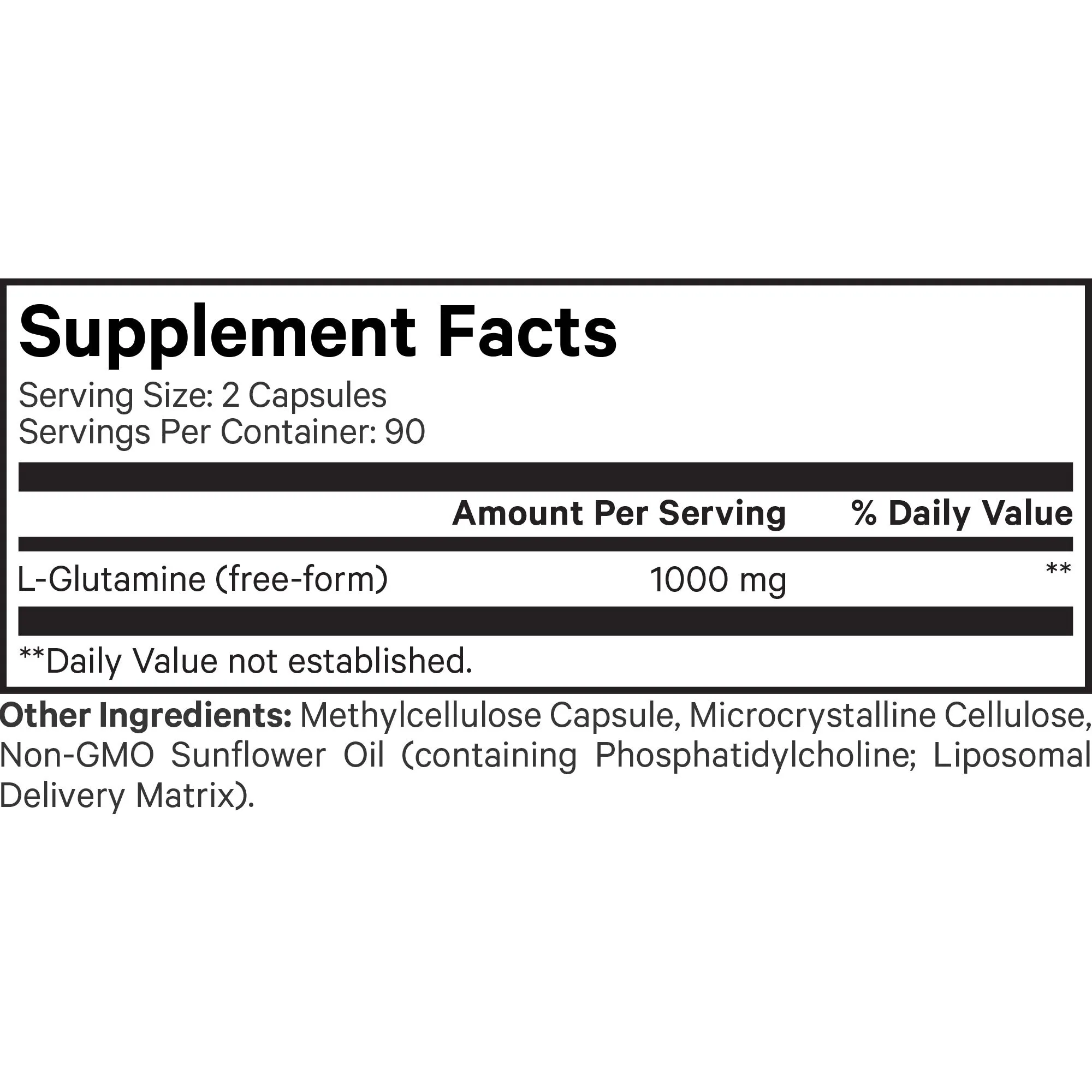 Liposomal L-Glutamine  Capsules