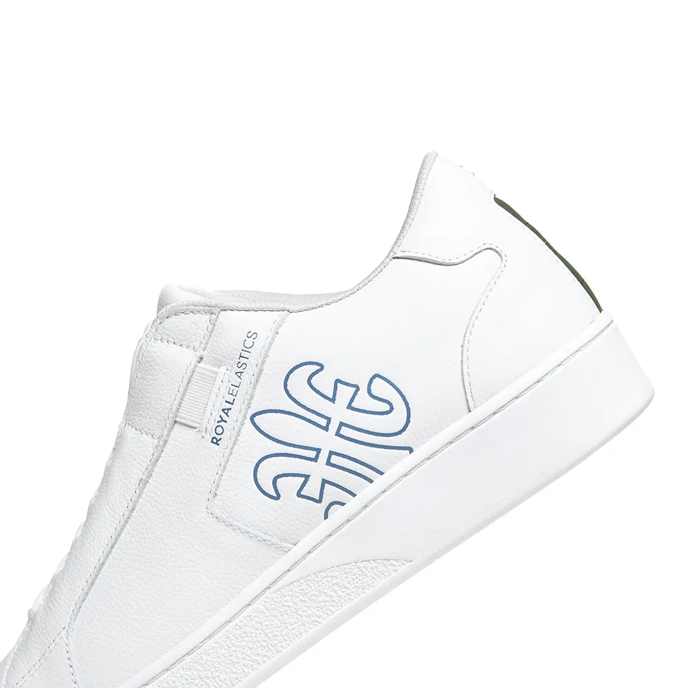 Men's Adelaide White Blue Leather Sneakers 02603-054