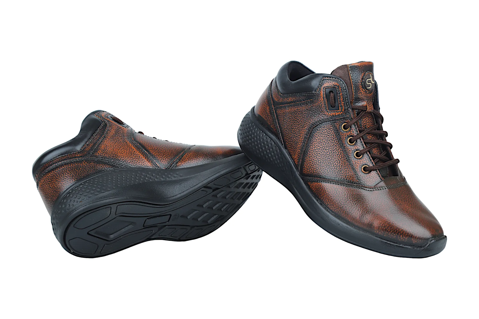 Mens Leather Casual Shoe 38016