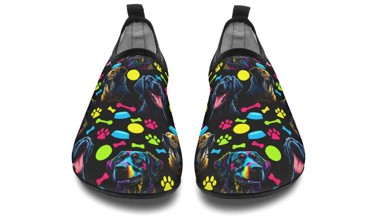 Neon Dogs Water Shoes