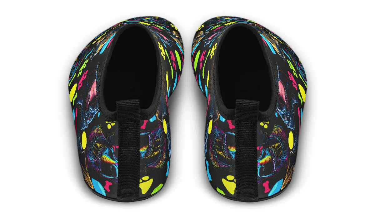 Neon Dogs Water Shoes