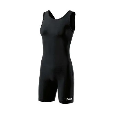 New - Asics Women's Solid Modified Wrestling Singlet S - Black