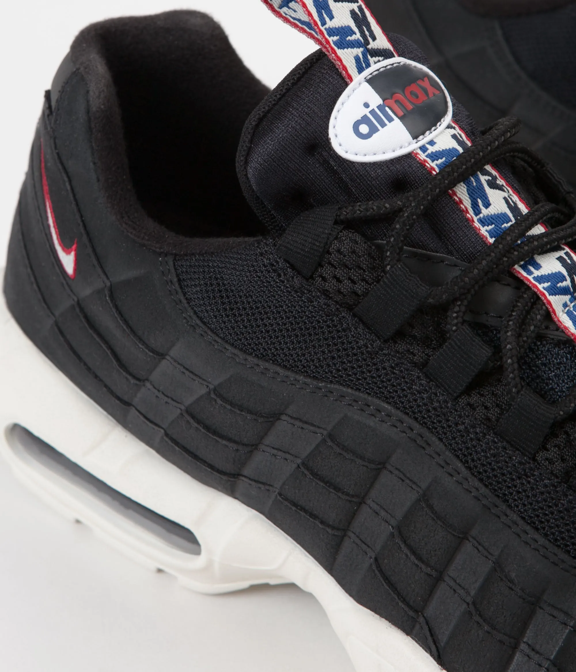 Nike Air Max 95 TT Shoes - Black / Sail - Gym Red