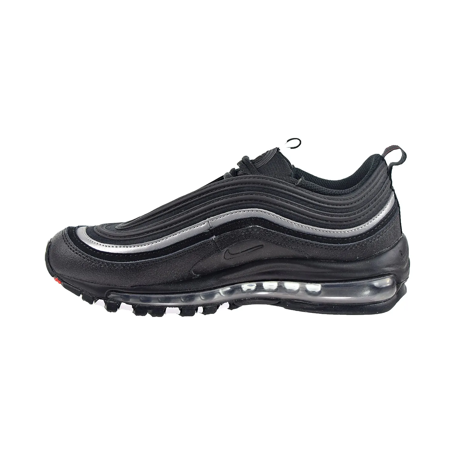 Nike Air Max 97 (GS) Big Kids' Shoes Black/Black-Sport Red-White