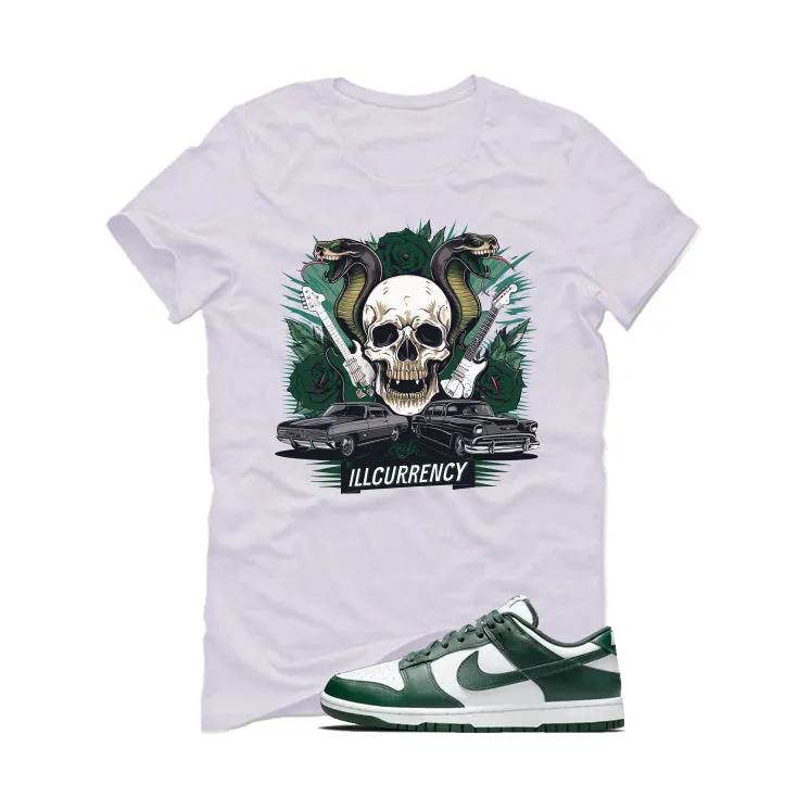 Nike Dunk Low Michigan State White T-Shirt (Vintage Illcurrency)