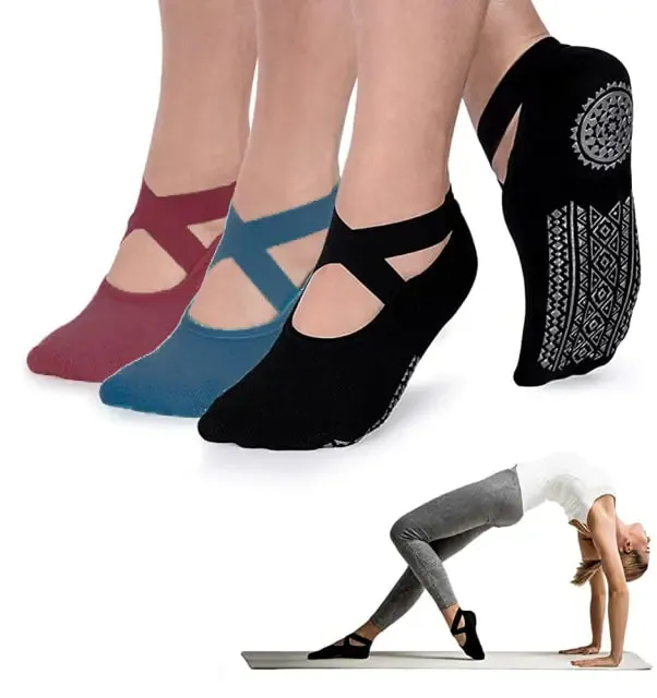 Non-Slip Grips Yoga Socks