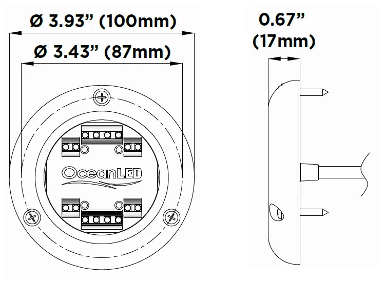 OceanLED Underwater Light - Sport Series S3116S - Ultra White