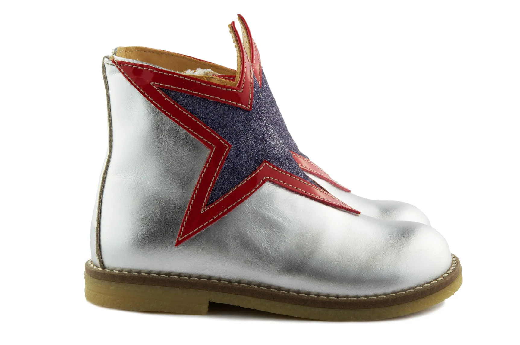 Ocra Girls Silver Boot with Star