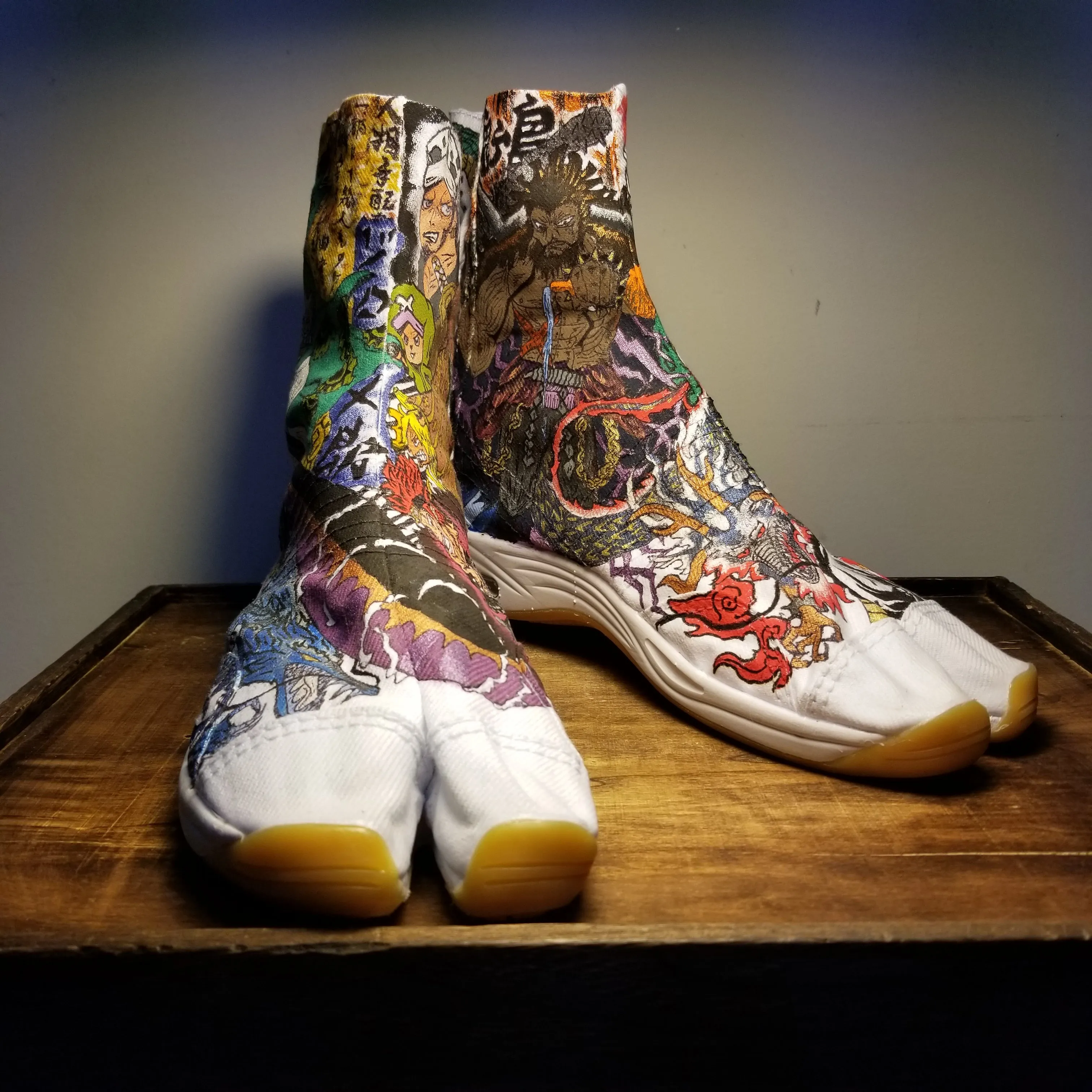 One Piece Wano Arc Custom Art Tabi Shoes USmen 9