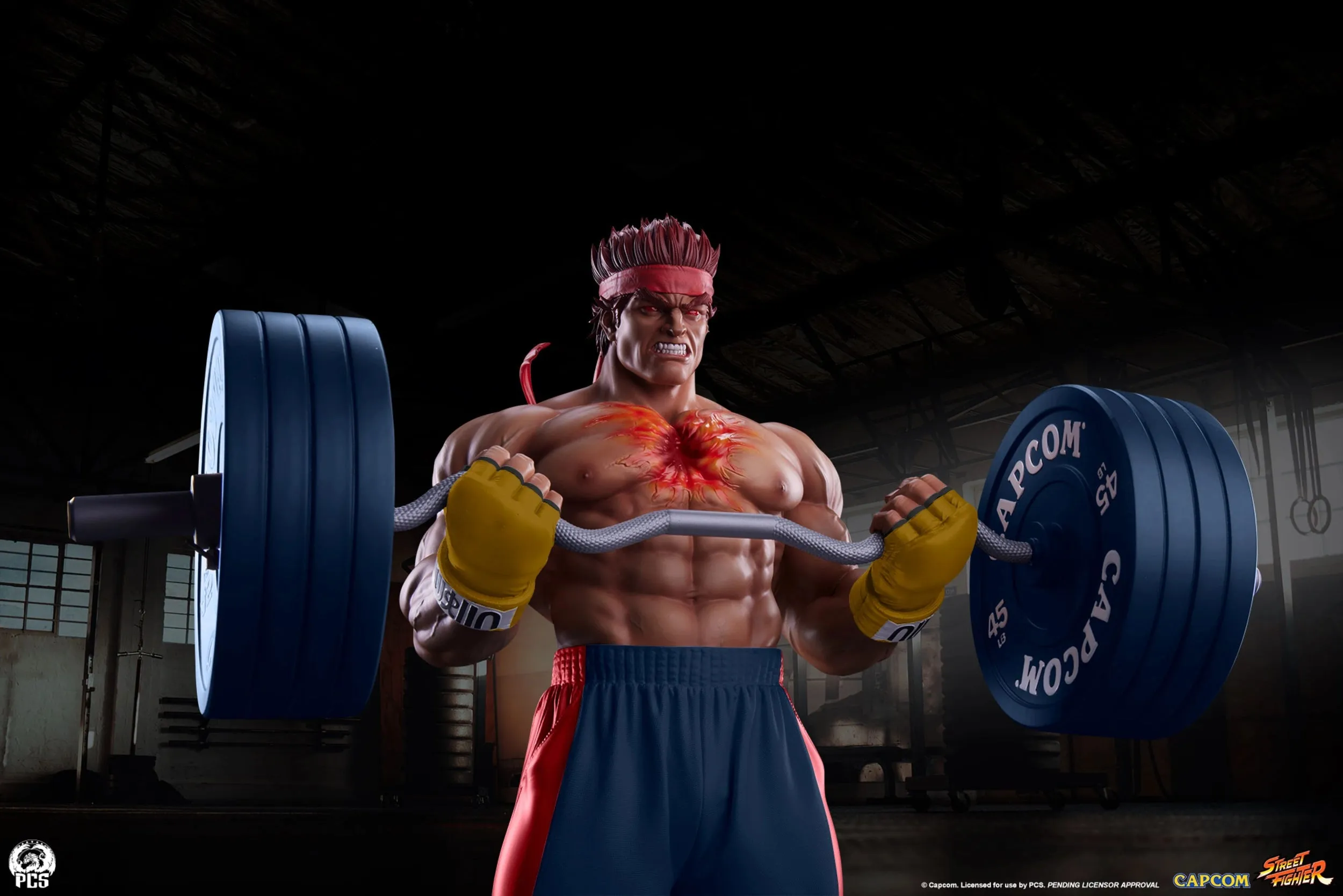 PCS STREET FIGHTER - EVIL RYU: POWERLIFTING 1:4 PREMIER SERIES STATUE