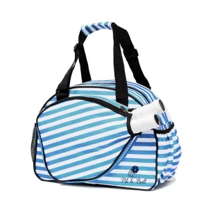 Pik'le'Ball Pickleball Tote - Blue Stripe