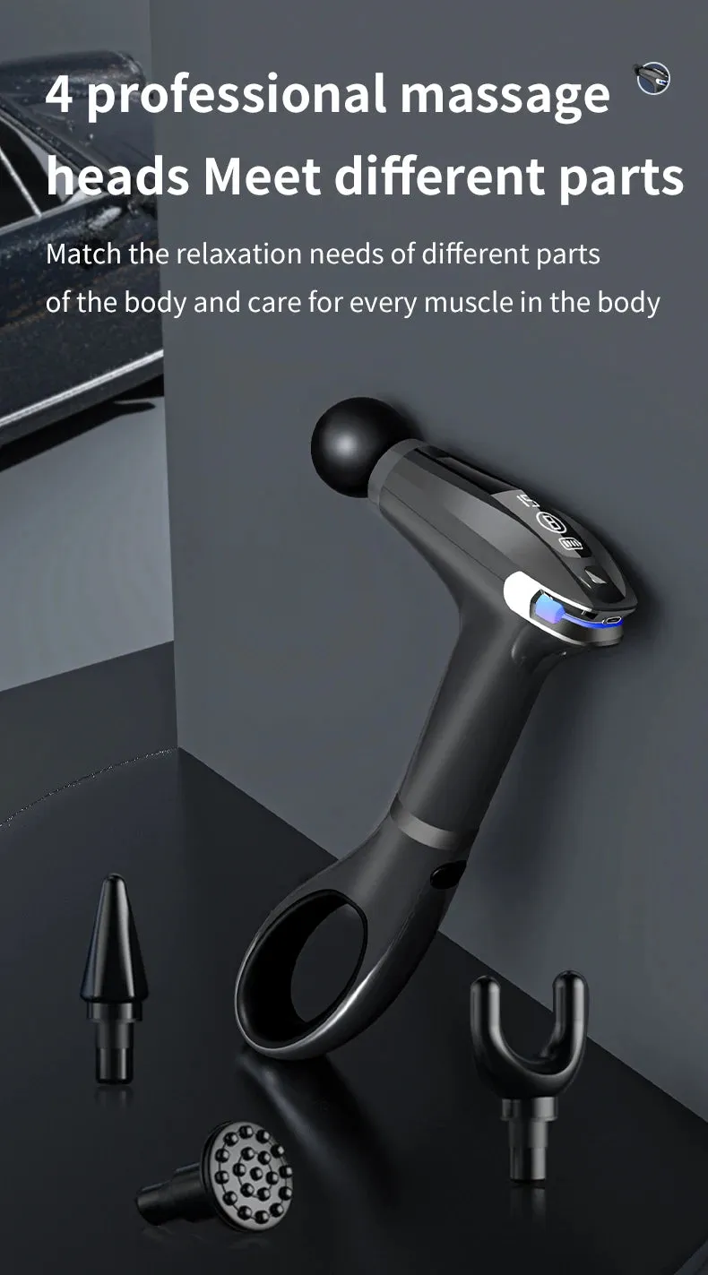 Professional Massage Gun Extended Handle Electric Fitness