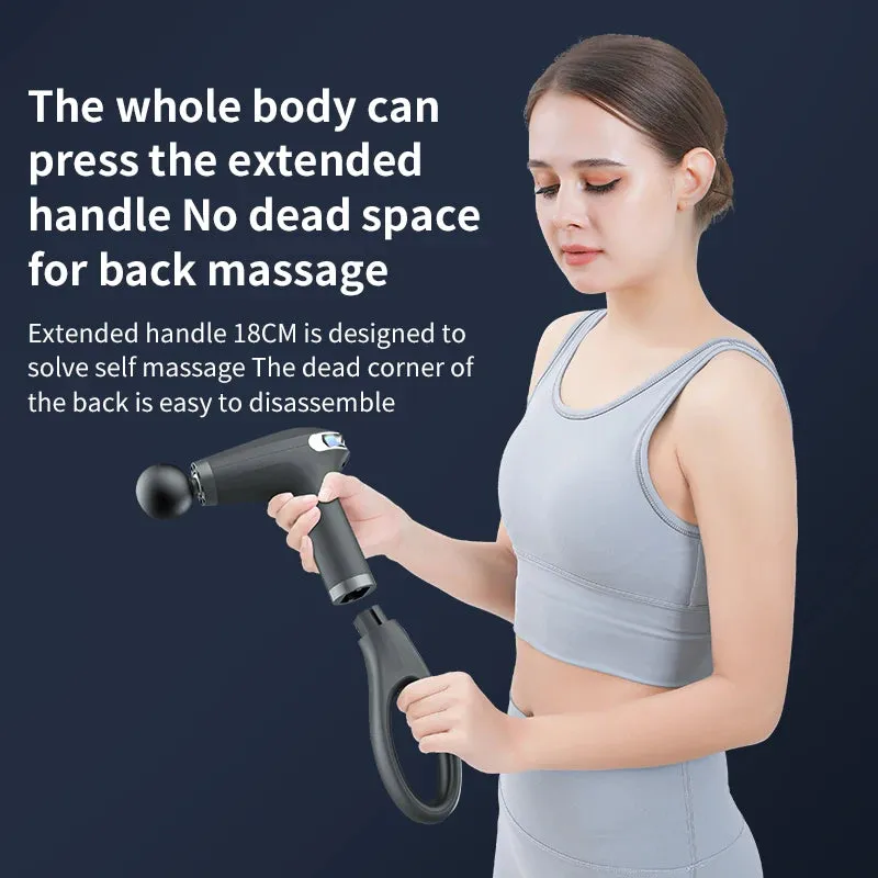 Professional Massage Gun Extended Handle Electric Fitness