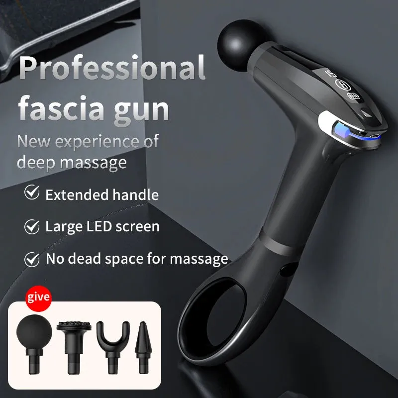 Professional Massage Gun Extended Handle Electric Fitness