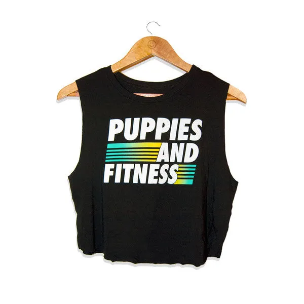 Puppies & Fitness Club Logo  | Crop Top