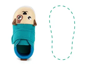 Puppy Single Squeaky Toddler Shoes | Teal