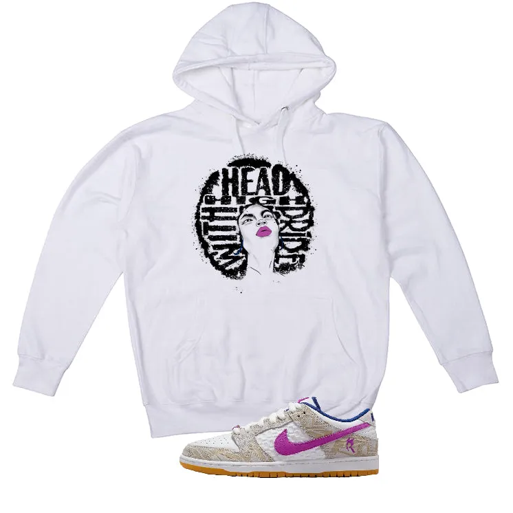 Rayssa Leal's Nike SB Dunk | illcurrency White T-Shirt (Head High)