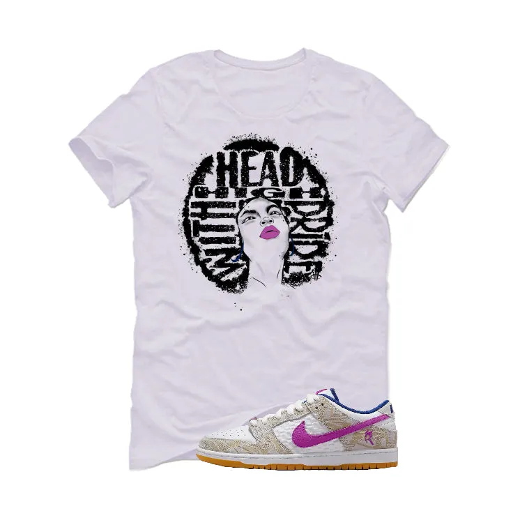 Rayssa Leal's Nike SB Dunk | illcurrency White T-Shirt (Head High)