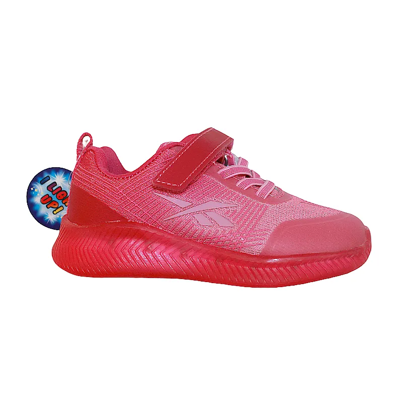 Reebok Lighting Shoes 096069 Infant Size 7, 8 Unisex Pink (Red Lights) FUN NEW