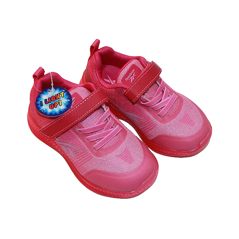 Reebok Lighting Shoes 096069 Infant Size 7, 8 Unisex Pink (Red Lights) FUN NEW