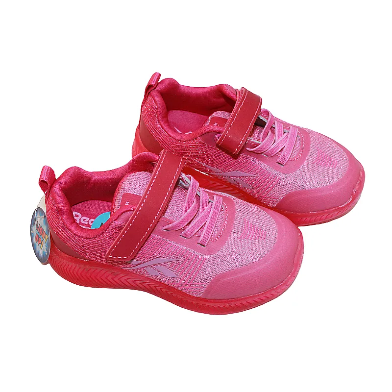 Reebok Lighting Shoes 096069 Infant Size 7, 8 Unisex Pink (Red Lights) FUN NEW