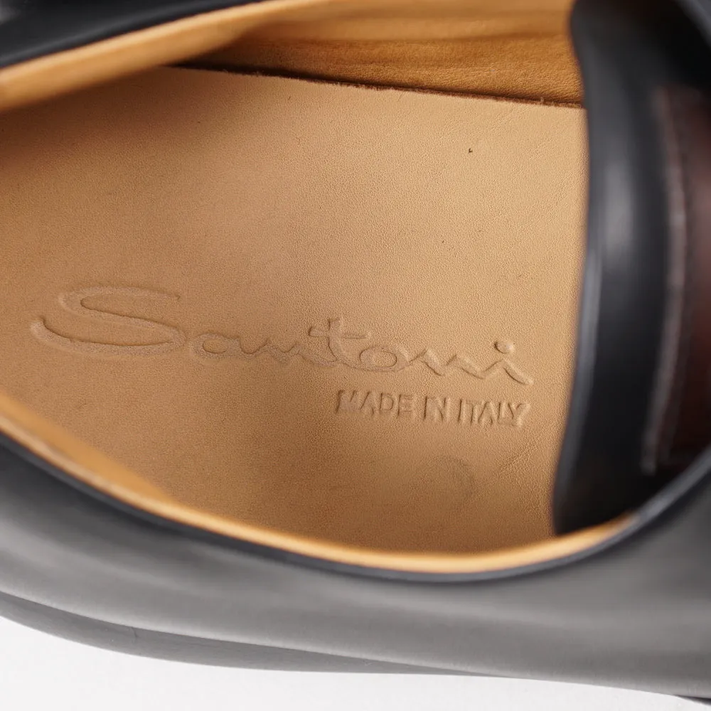 Santoni Leather Derby with Sport Soles