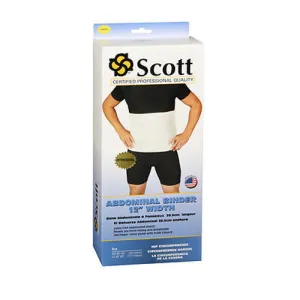 Scott Abdominal Binder 12 Inch Width Large 1 Each By Scott Specialties