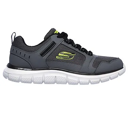 Skechers scarpa da ginnastica da uomo Track Knockhill 232001/CCBK carbone nero