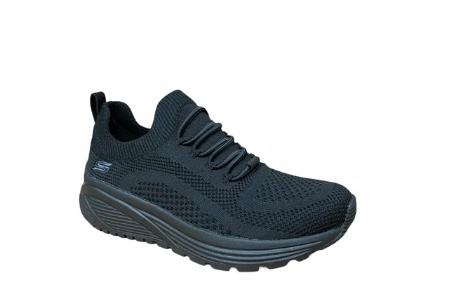 Skechers scarpa sneakers da donna Bobs Sparrow 2.0 Allegiance Crew 117027/BBK nero