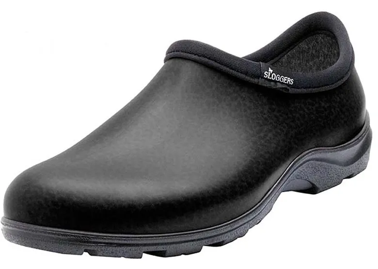 Sloggers® 5301BK11 Men's Rain & Garden Shoe, Leather Black Print, Size 11