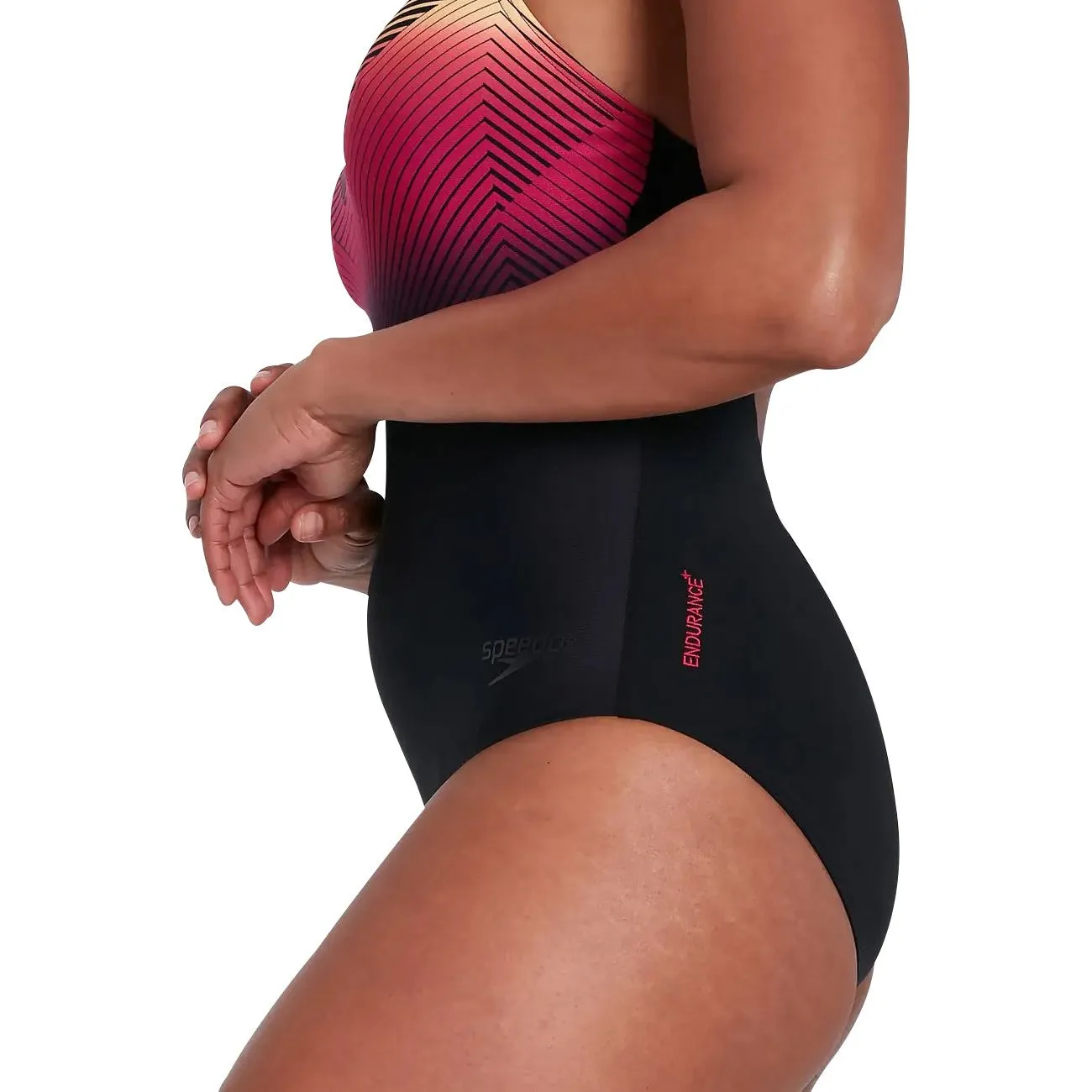 Speedo Digital Placement Medalist Womens Swimsuit - Black