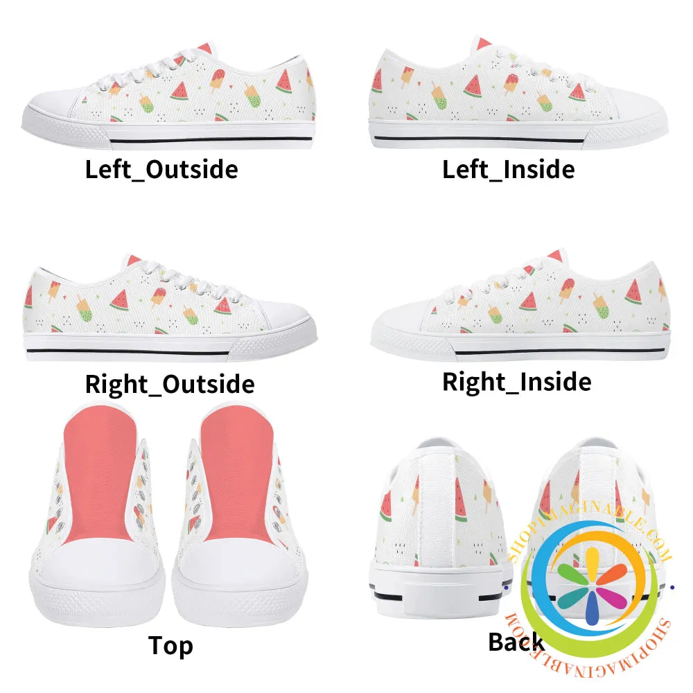 Summer Splash Ladies Low Top Canvas Shoes