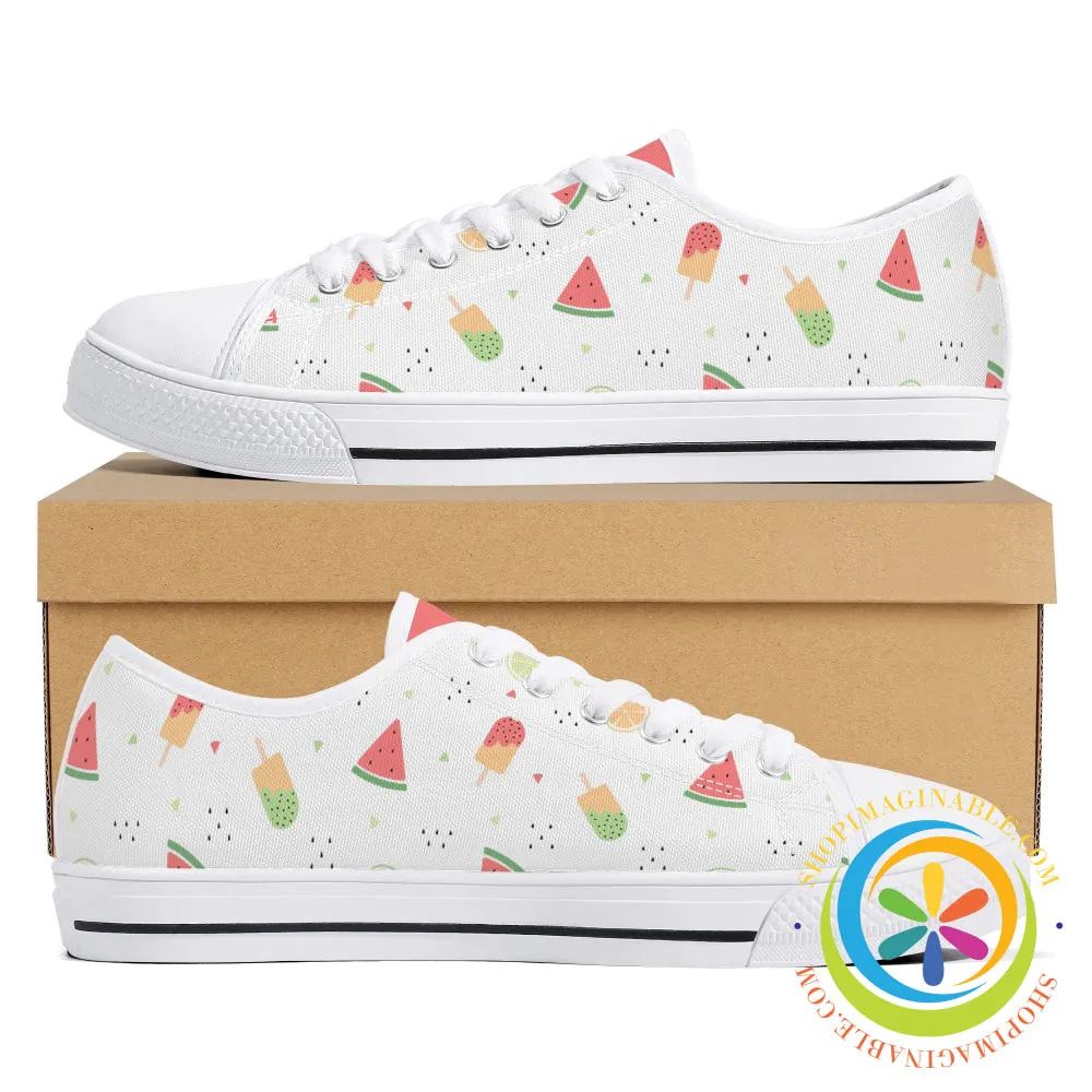 Summer Splash Ladies Low Top Canvas Shoes