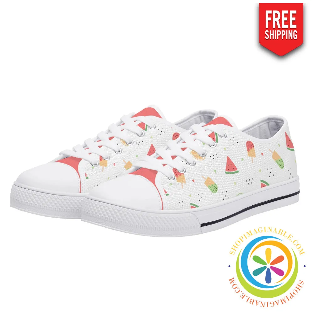 Summer Splash Ladies Low Top Canvas Shoes