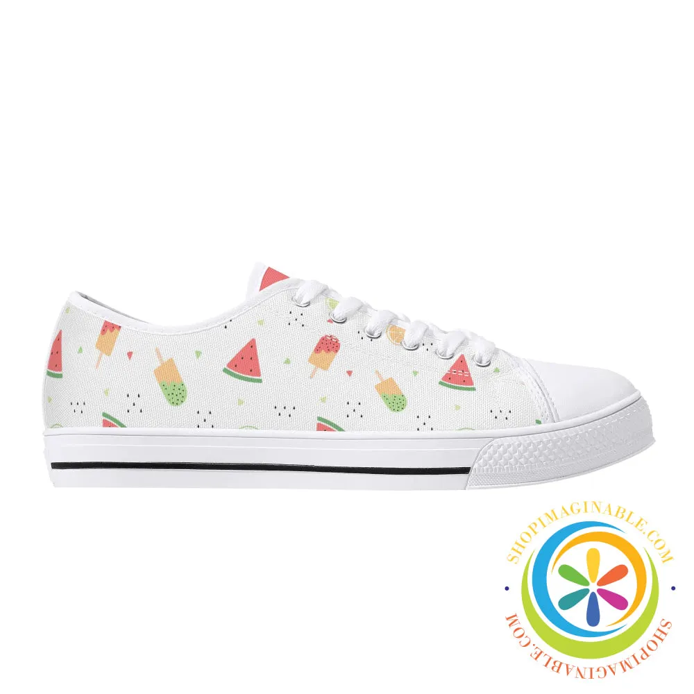 Summer Splash Ladies Low Top Canvas Shoes