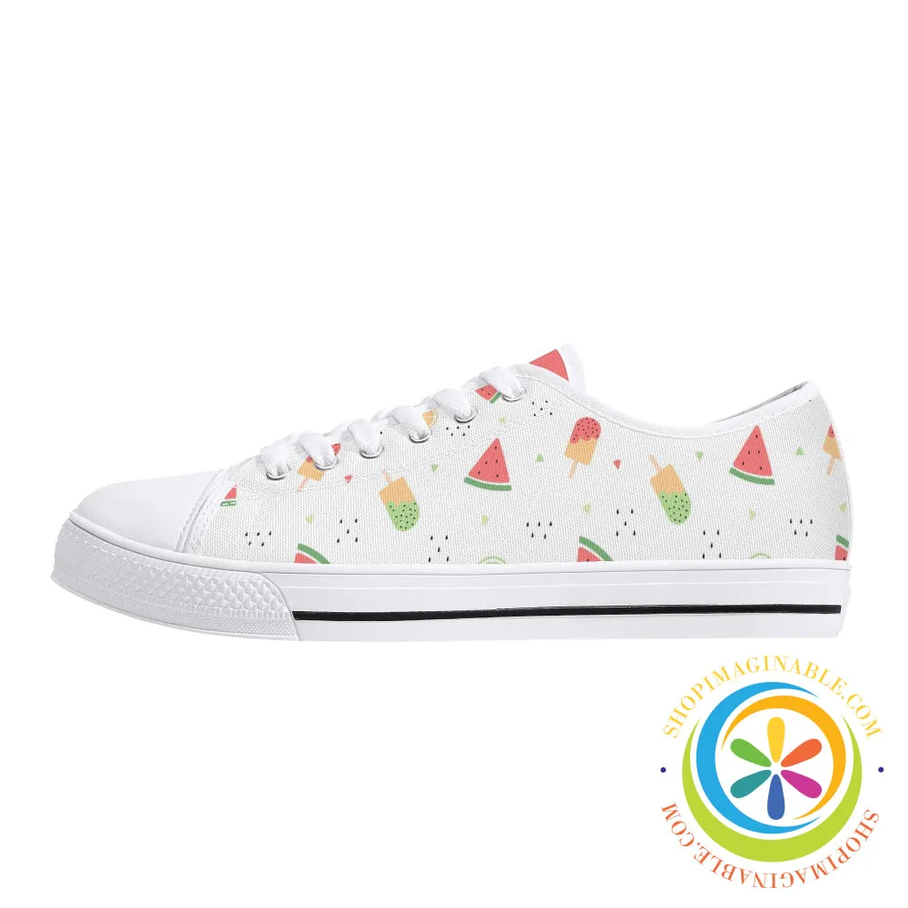 Summer Splash Ladies Low Top Canvas Shoes