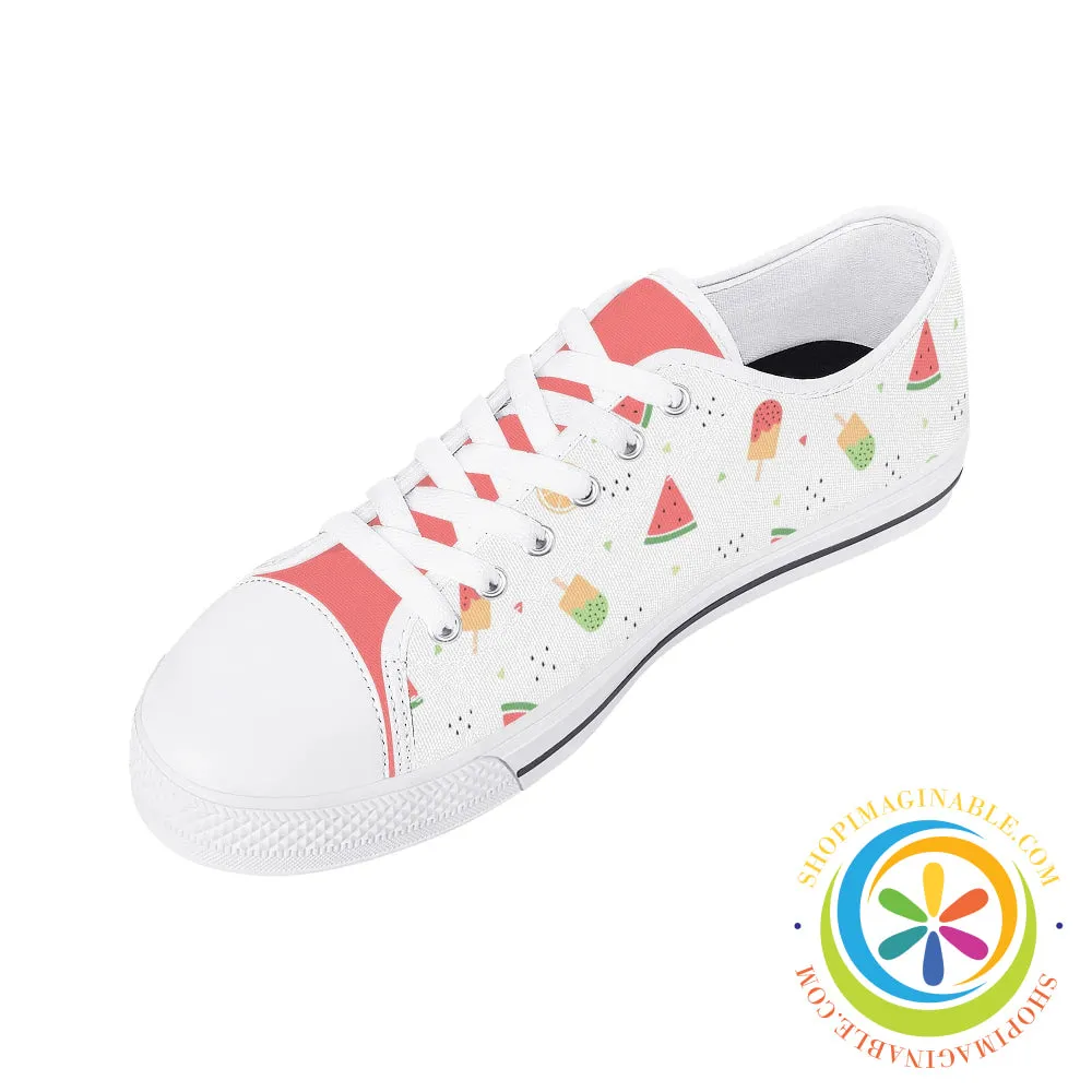 Summer Splash Ladies Low Top Canvas Shoes