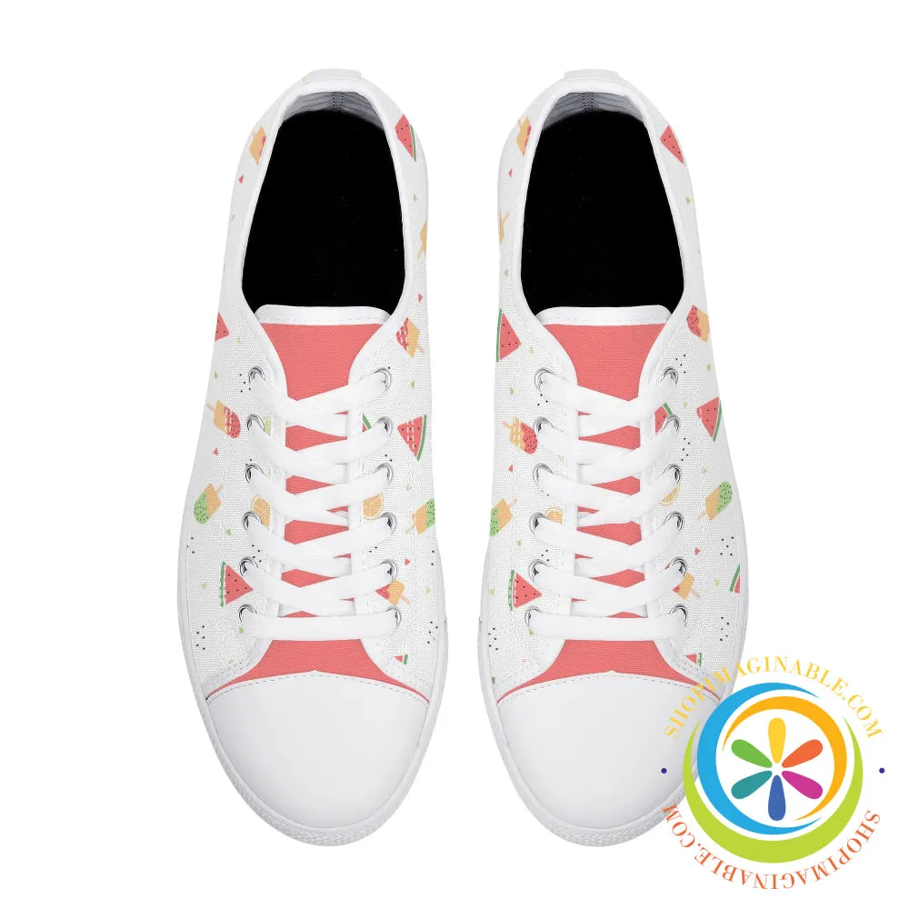 Summer Splash Ladies Low Top Canvas Shoes