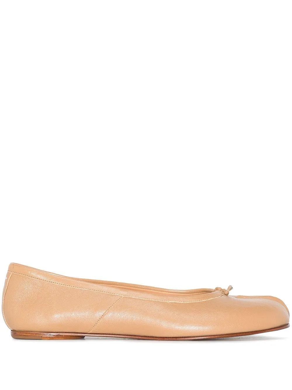 Tabi leather ballerina shoes